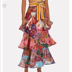 NWT Zimmermann lovestruck Tiered Flounce Skirt